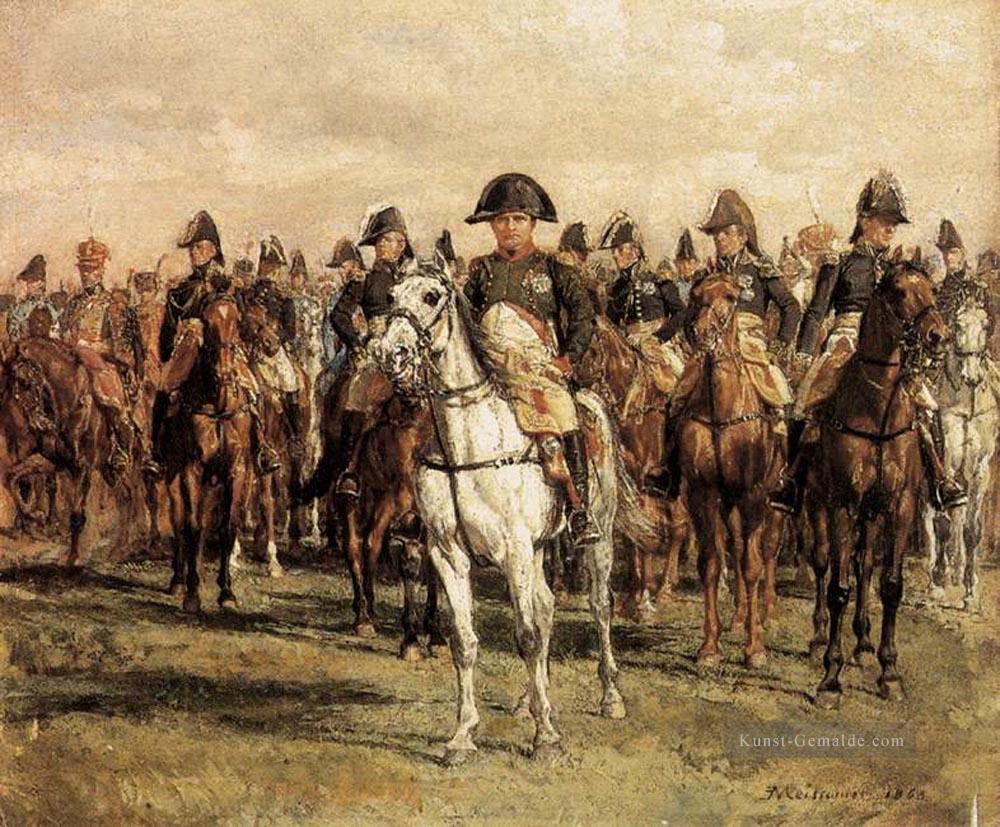 Napoleon und seine Mitarbeiter Militär Ernest Meissonier Ölgemälde